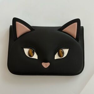 Kate Spade x Black CATS Clutch One Size NWT